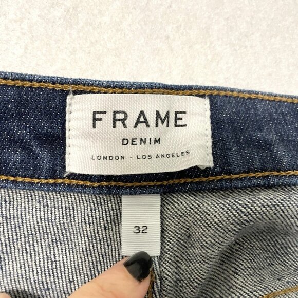 FRAME Slim Leg Jeans Stretch Denim Classic Medium Wash Men's size 32 - Picture 6 of 8